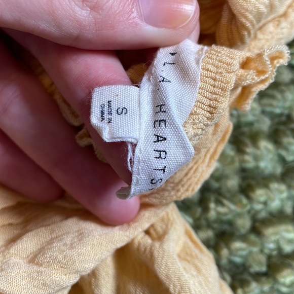 YELLOW OPEN BACK SUMMERTIME STRAPLESS TOP - Picture 3 of 3